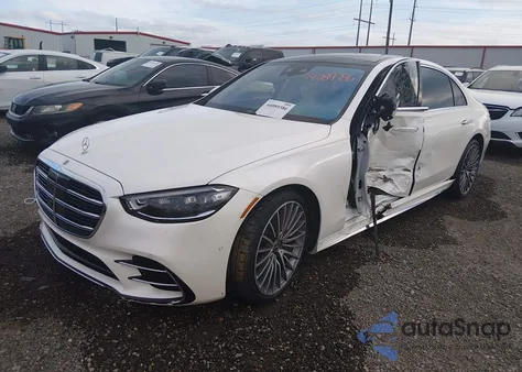 2023 Mercedes-Benz S 500 4Matic из США, поврежденный, VIN W1K6G6DB5PA189596
